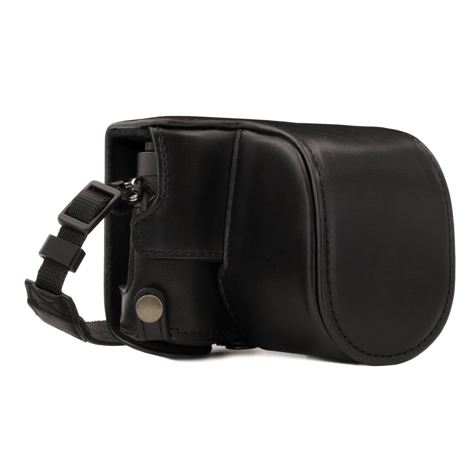 MegaGear MG1464 Ever Ready Leather Camera Case and Strap for Panasonic Lumix DC-GX950, GX900, DC-GF10 (12-32mm)