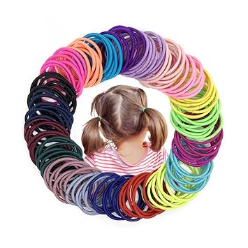 Amazon Com Joyeah 200 Pieces Multicolor Baby Girls Hair Ties No