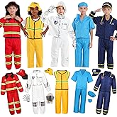 Toddler Dress Up Clothes Kids Boys Costumes for Play 5 Sets Includes Astronaut Doctor Firefighter Construction Police Kids Toddlers Boys Halloween Costumes Birthday Gifts for Age 3 4 5 Year Old