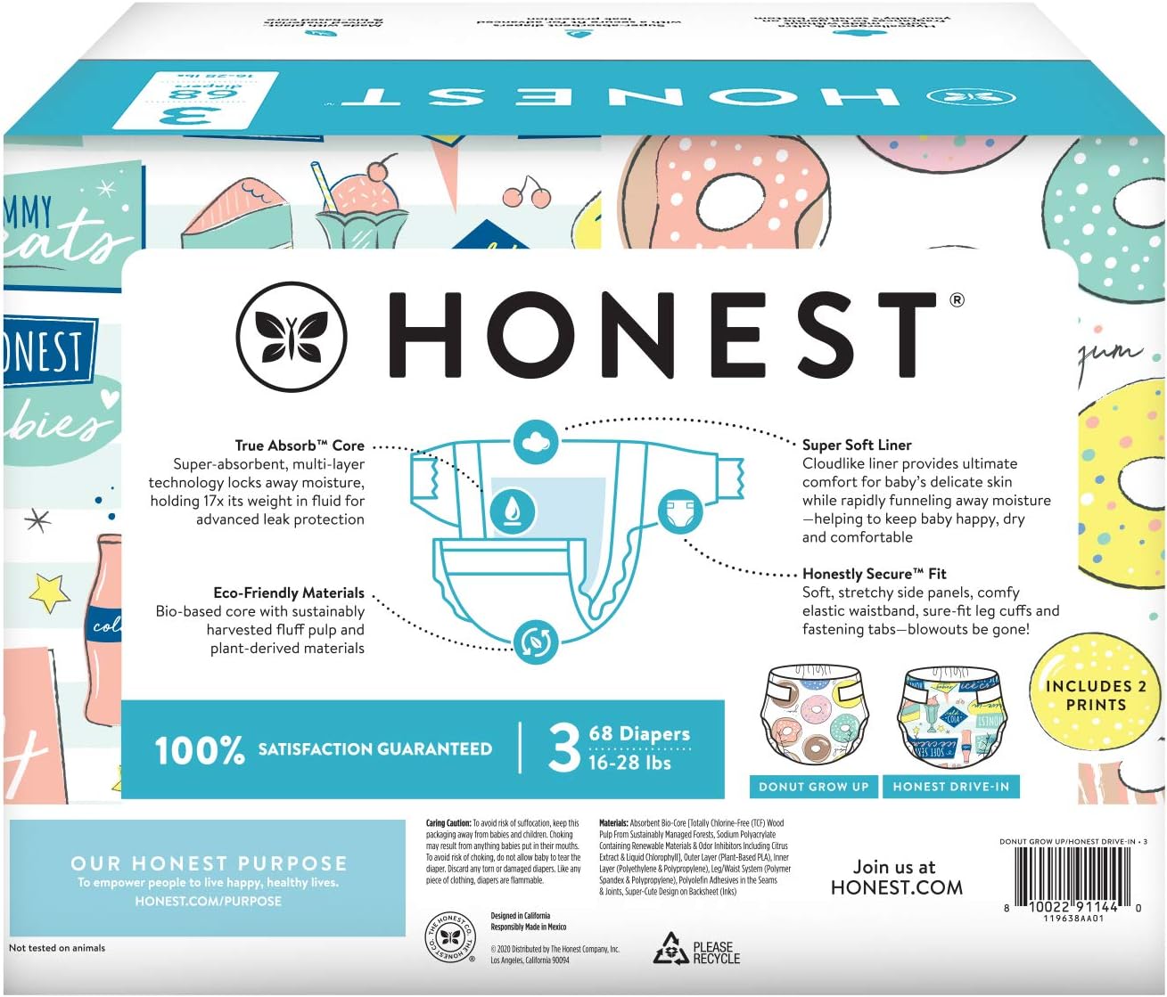 honest donut diapers