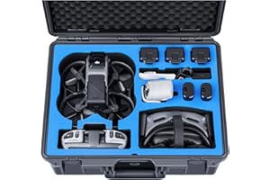 Lykus Titan AT110 Waterproof Hard Case for DJI Avata, Goggles 2/Goggles Integra, and FPV Remote Controller, Support up to 9 Avata batteries and 3 Goggles batteries [CASE ONLY]