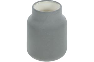 VICASKY Matte Ceramic Flower Vase Wide Mouth Decorative Delicate Flower Holder Home Supply Gray