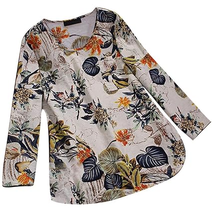 MRULIC Damen Fledermaus Hemd Lässig Locker Top Dünnschnitt Bluse Frühling T-Shirt Leinenbluse Freundin