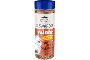 Natural Balance Limited Ingredient Mini-Rewards Salmon Grain-Free Dog Training Treats for Dogs | 5.3 Ounce Canister