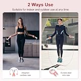 Flintronic Dual-Purpose Skipping Rope with Counter Pink White view 6