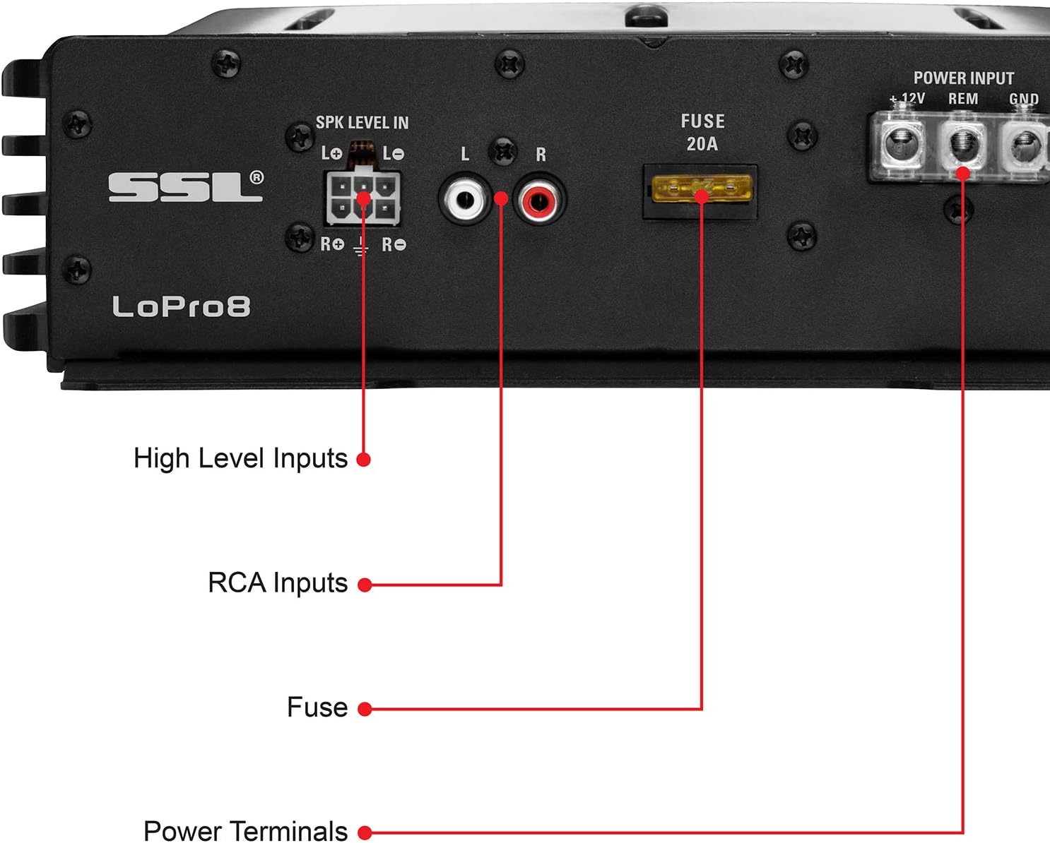 Sound Storm Laboratories LOPRO8 Powered Under Seat Car Subwoofer, 600 Watts Max, Single 2.6 Ohm, Voice Coil, Built in Amp - Image 4