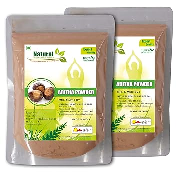 Natural Health and Herbal Products Natural Aritha Powder, 227 g (Pack of 2)