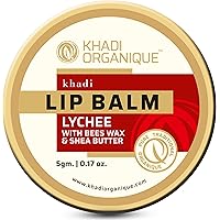 Khadi Organique Lychee Lip Balm No Chemicals 100% Organique 5gm (Pack of 1)