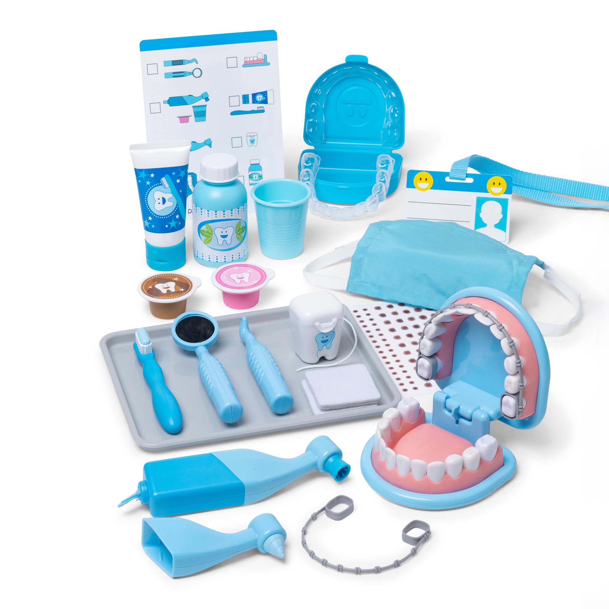 Melissa & Doug Super Smile Dentist Kit | Role Play Toys for Kids, Doctor Set for Children | Age 3+