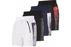 Ultra Performance Mens Workout Gym Shorts Men Casual 4 Pack Quick Dry Men's Athletic Running Shorts for Men 7 Inch Inseam