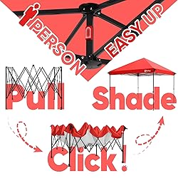 Sekey 10x10 Pop Up Canopy - One-Push Setup, 99% UV