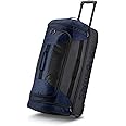 Samsonite Andante 2 Wheeled Rolling Duffel Bag, Navy/Black, 28-Inch