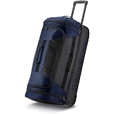 Samsonite Andante 2 Wheeled Duffel Bag &ndash; 28-Inch Durable Rolling Luggage with Inline Skate Wheels, Push-Button Handle &amp; Spacious Compartments &ndash; Travel-Friendly and Lightweight - Navy/Black