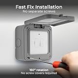 BG Electrical Outdoor Switched Fused Connection Unit 13A IP66 Grey WP53 view 3