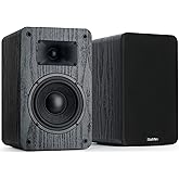 Saiyin Passive Bookshelf Speakers 40W×2 Power, 5" Woofer & 20mm Silk Dome Tweeter Stereo Speakers, Enhanced Vocal Clarity, 4 Ω, Passive Speakers for Home Audio, Receiver or Amplifier Required