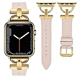 Wearlizer Leather Band Compatible with Apple Watch