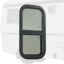 AUSUM MOTOR Vertical RV Window 12" W x 22" H Tinted