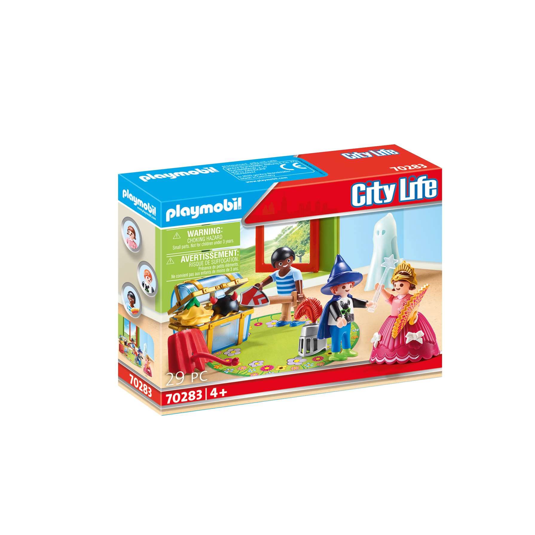 Playmobil 70283 City Life Kinderen Met Verkleedkoffer,Multi kleuren