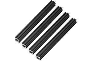 VICHSAMWY 4PCS 700mm 4040 V European Standard Anodized Black Aluminum Profile Extrusion Linear Rail for 3D Printer and CNC Machine