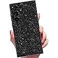 MINSCOSE for Samsung Galaxy S23 Ultra Magnetic Neon Phone Case[Compatible with Magsafe],Cute Bling Glitter Thin Slim Shockproof Sparkly Cover for Women Girl for Samsung Galaxy S23 Ultra -Black
