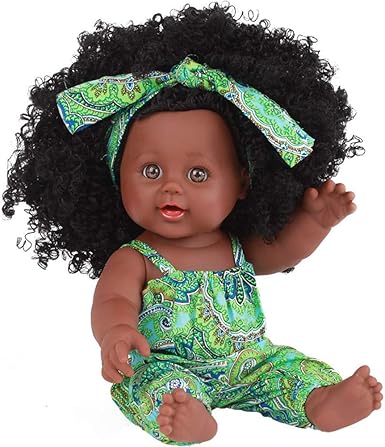 Kingko Poupee Afro Americaine Realistes 12 Pouces Bebe Poupees Pour Enfants Jouets Pour Enfants Poupees Noires Afro Americaines Pour Poupees Black Girl Fille Cadeau De Noel Vert Amazon Fr Vetements Et Accessoires