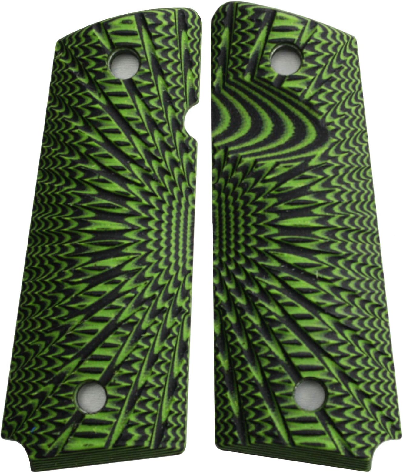 StonerCNC 1911 EMP 4 Grip Fit Springfield Armory 9MM & .40SW 4" Lightweight Champion Concealed Carry Contour Aggressive Star G10 Standard Bevel, Bobtail OR Magwell Cut