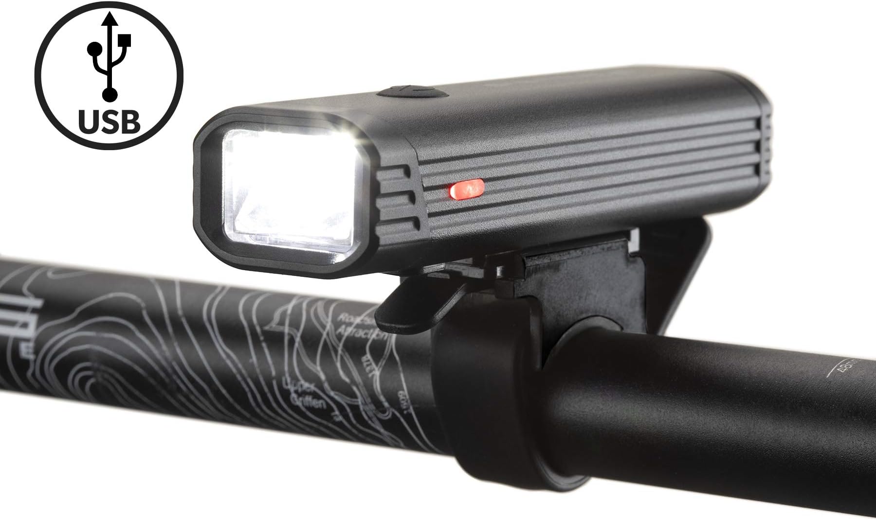 Sagittarius One® Front Bike Light - Bike Front Light USB Rechargeable - Powerful Bright Cree LED Bicycle Front Light - Bicycle/Cycling Lights - Waterproof Bicycle Light - 400 Lumen Bike Light Front