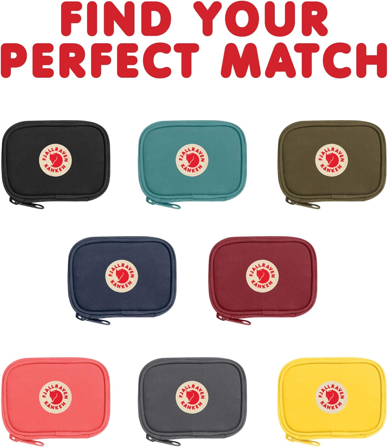 Fjallraven, Kanken Card Wallet for Everyday Use, Black: Sports & Outdoors
