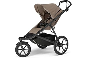 Thule Urban Glide 3 Single Child All-Terrain Stroller, Full-Suspension System, Air-Filled Tires, Upright seat with Adjustable