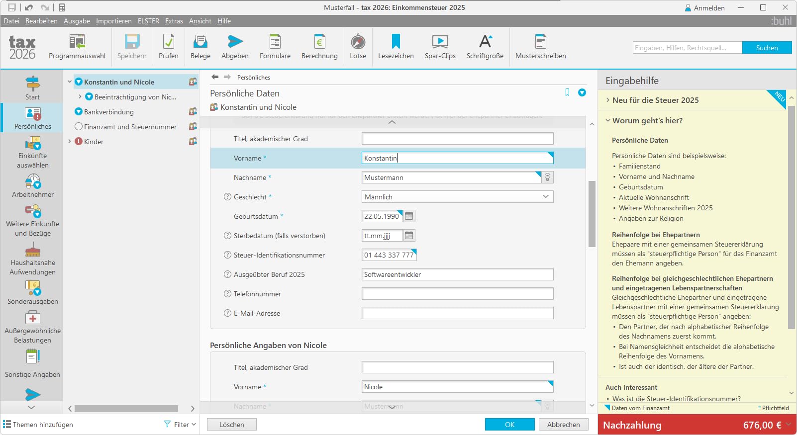tax 2026 (für Steuerjahr 2025) Digitaler Download 5