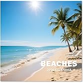 2026 Calendar, 2026 Wall Calendar, Monthly Calendars 12 Month Beach 12" x 24" Opened, Thick Glossy Paper for Organizing Planning, Ideal for Home Office