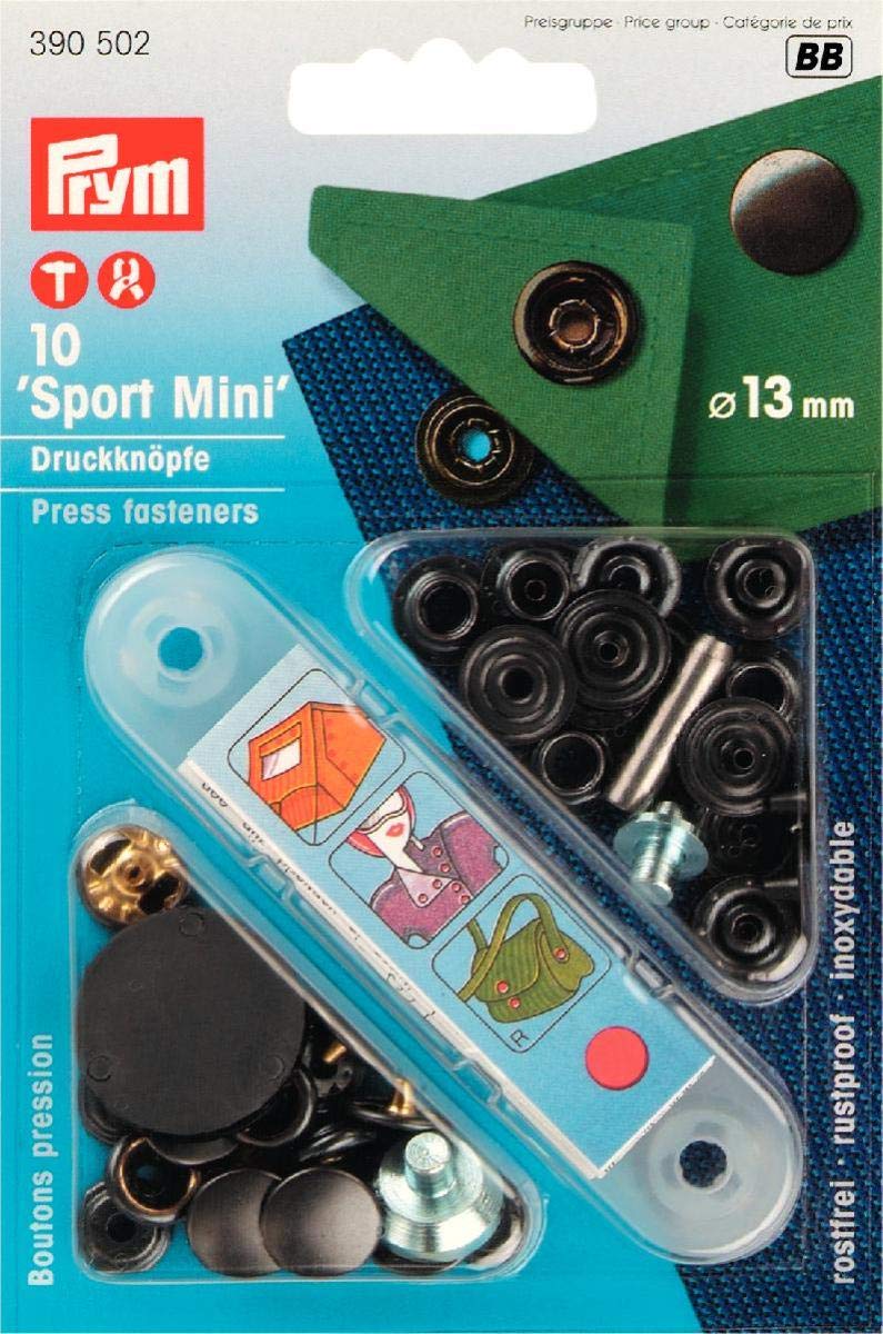 Prym - Prym Sport Mini Bronze (13mm) Non-Sew Press Fasteners - 1 Unit