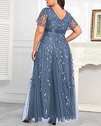 Mother of The Bride Dresses Plus Size Dusty Haze
