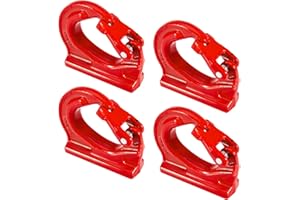 Gedlex 3 Ton Weld on Anchor Hook 4 Pack,Alloy Steel Weld on Hook G80,Heavy Duty Lifting Hook,Welding Hooks for Wrecker Crane Tractor Rigging Lifting 6600Lbs