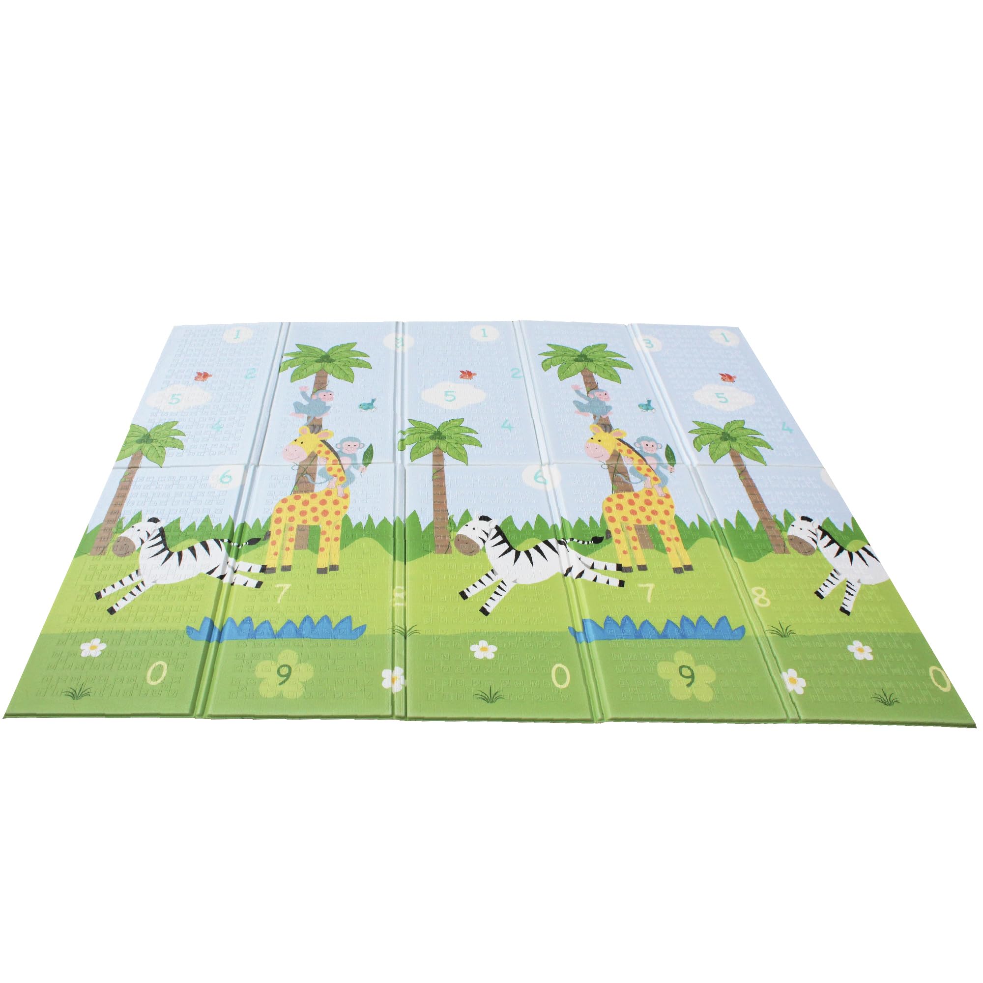 Fantasy Fields Large Baby Crawling Mat Play Mat Soft Foam Reversible Portable Crawl Mat Safari Themed UK-PS-PM001