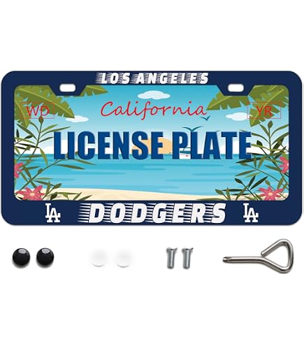 Los Angeles Dodgers Lcense Plate Frame Metal Lcense Plate - Etsy