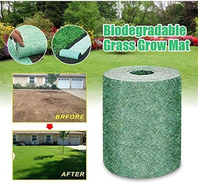 Tapis De Semences De Gazon Biodégradable Engrais Jardin Piquenique
