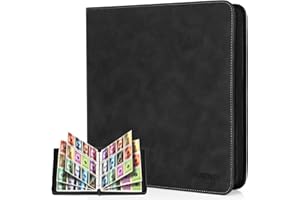 JoyHood Trading Card Binder - Hold Up to 960 Cards, Cards Collection Album for Baseball/Soccer/Basketball/Football Cards (Dar