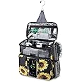 Olosar Shower Caddy, Hanging Toiletry Bag Dorm Room Essentials for College Students, Travel Essentials Hanging Shower Organizer for Traveling, Quick Dry Shower Caddies Portable for Beach-Sunflower