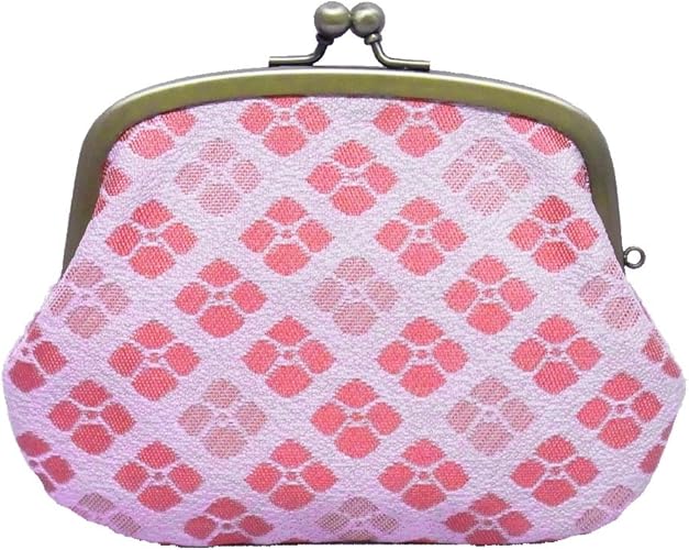 Amazon Ortensia オルテンシア 親子がま口 財布 小銭入れ ミニ財布 紫陽花 花柄 和柄 日本製 京都 西陣織 レディース 女性 シルク100 のオリジナル帯地を使用 財布