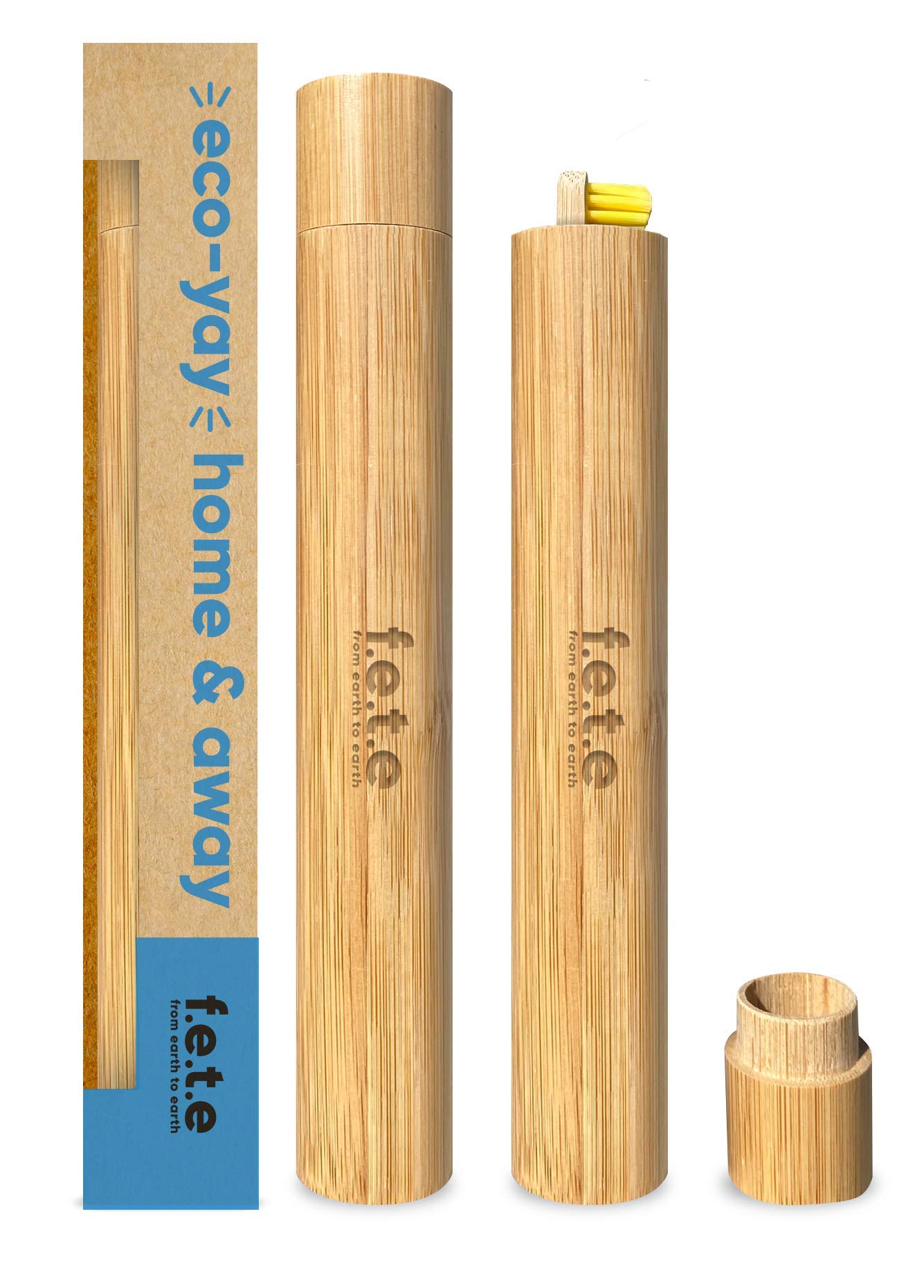 f.e.t.e | Bamboo Toothbrush Travel Case | Biodegradable & Compostable | Sustainable | Vegan
