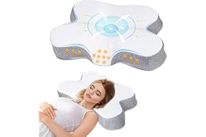 DAFIFO Cervical Pillow Memory Foam Contour Pillow, Ergonomic Odorless Pillows for Neck and Shoulder Pain Relief, Orthopedic Contour Neck Pillow for Side Back Stomach Sleepers