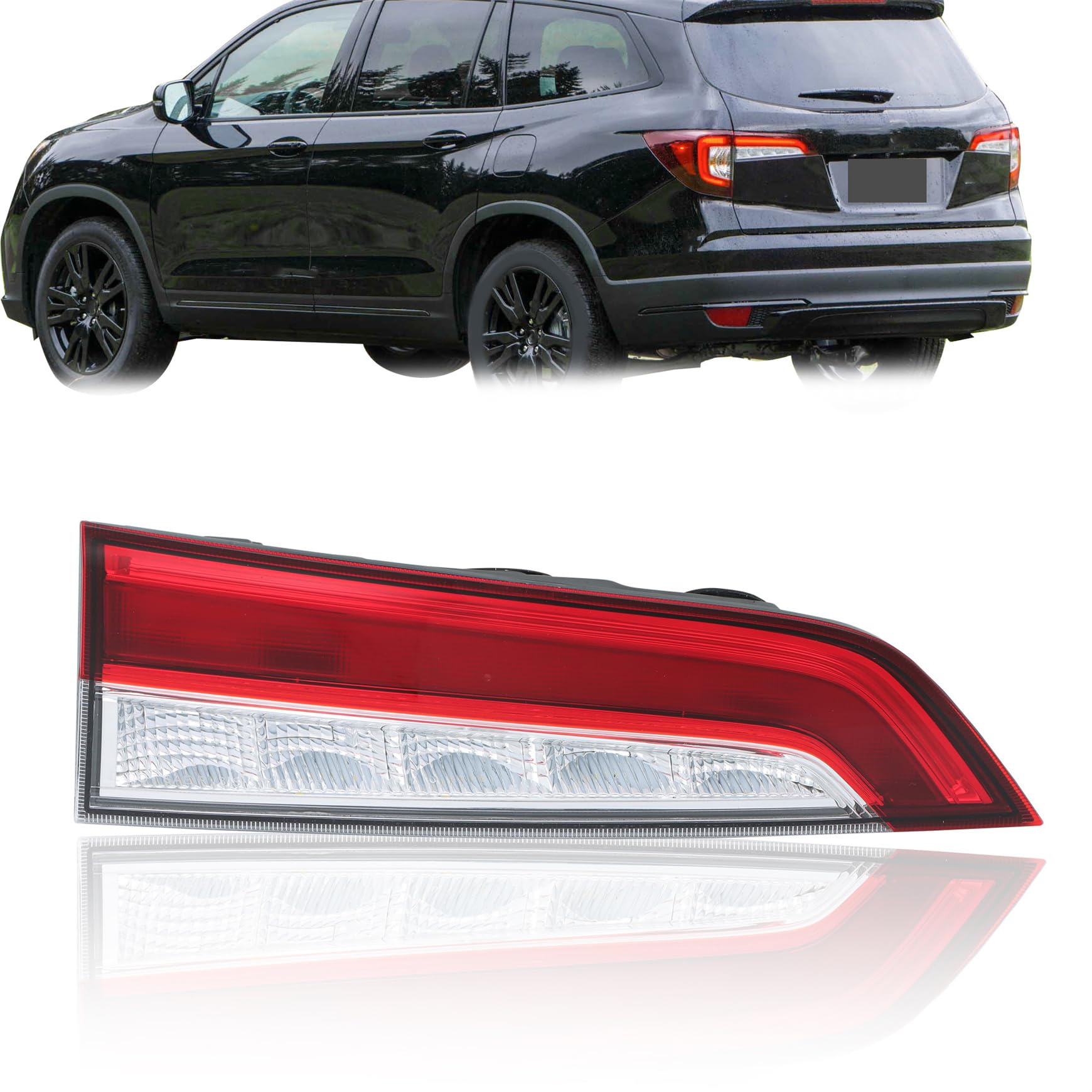 Photo 1 of Silscvtt Left Inner Tail Light Replacement for Honda Pilot 2019-2022 Brake Lamp Driver Side 34155-TG7-A11