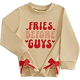 Lesimsam Toddler Baby Boy Girl Valentines Outfit Crewneck Sweatshirt Letter Print Long Sleeve Pullover T-Shirt Tops