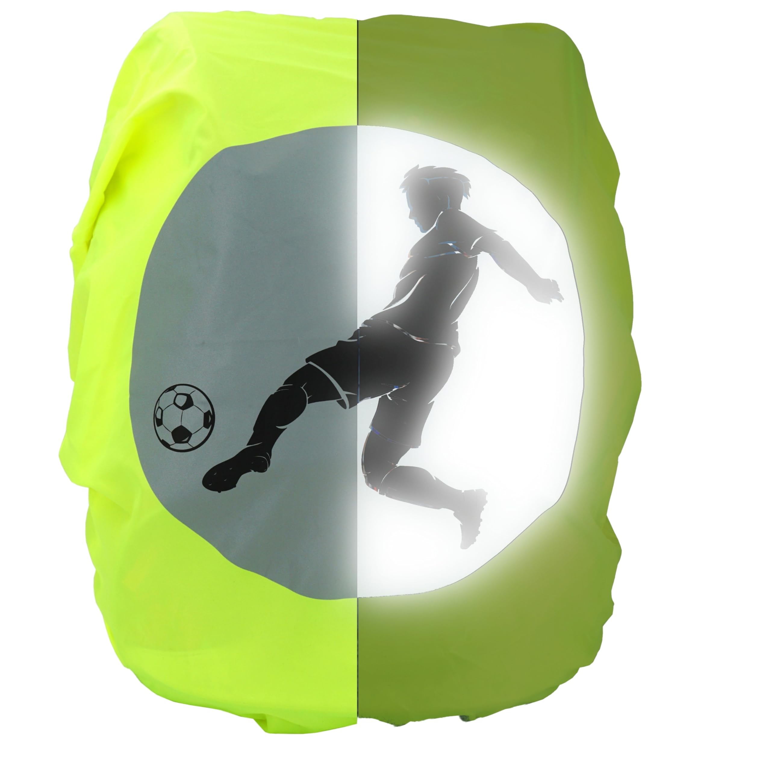 EANAGO 100% waterproof kids backpack rain cover  highly reflective school bag protector for school kids  lightweight & durable - giant reflector to increase safety