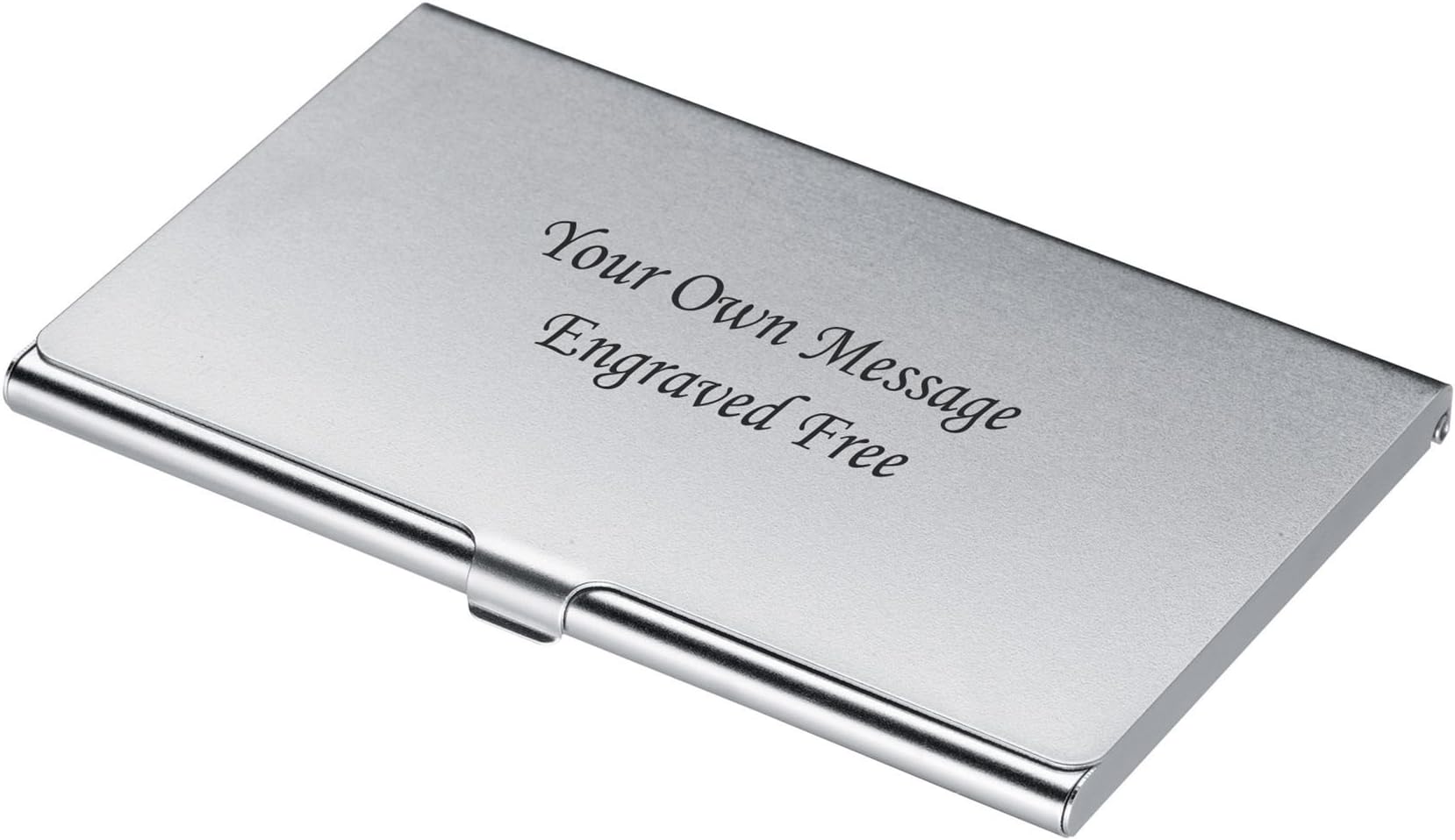 Personalized Gifts - Engraved Credit Debit Business Card Holder - Engraved FREE with your name, text or company logo