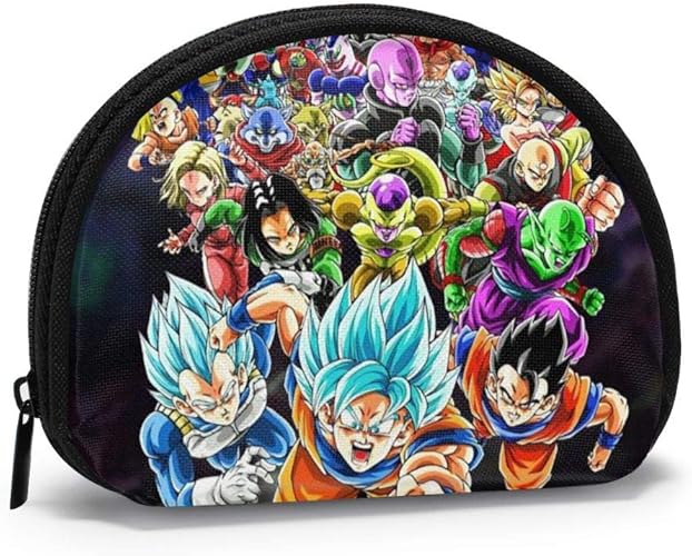 Amazon 小銭入れ ドラゴンボールキャラクターコレクション カード入れ ミニ財布 コインケース コインケース 可愛い 手持つ ミニ収納バッグ 薄型 ファスナー レディース ガールズ 貝殻型コスメポーチ ナイ 小銭入れ