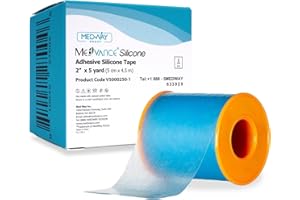 MedVance Silicone Tape 2" Wide Soft with Perforation and Cuttable (1 Pack, 5 Yards)