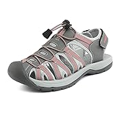 DREAM PAIRS Womens Closed Toe Hiking Summer Outdoor Sport Athletic Sandals