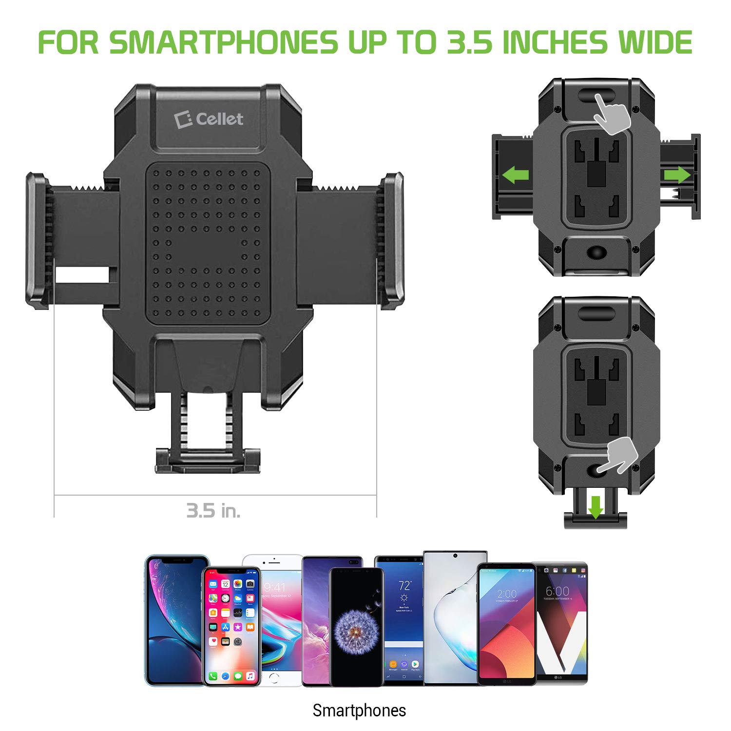 Cup Holder Phone Mount, Cup Holder Phone Holder for Car Phone Cradle Compatible for iPhones and Android Smartphones (Tesla Model 3 Y)